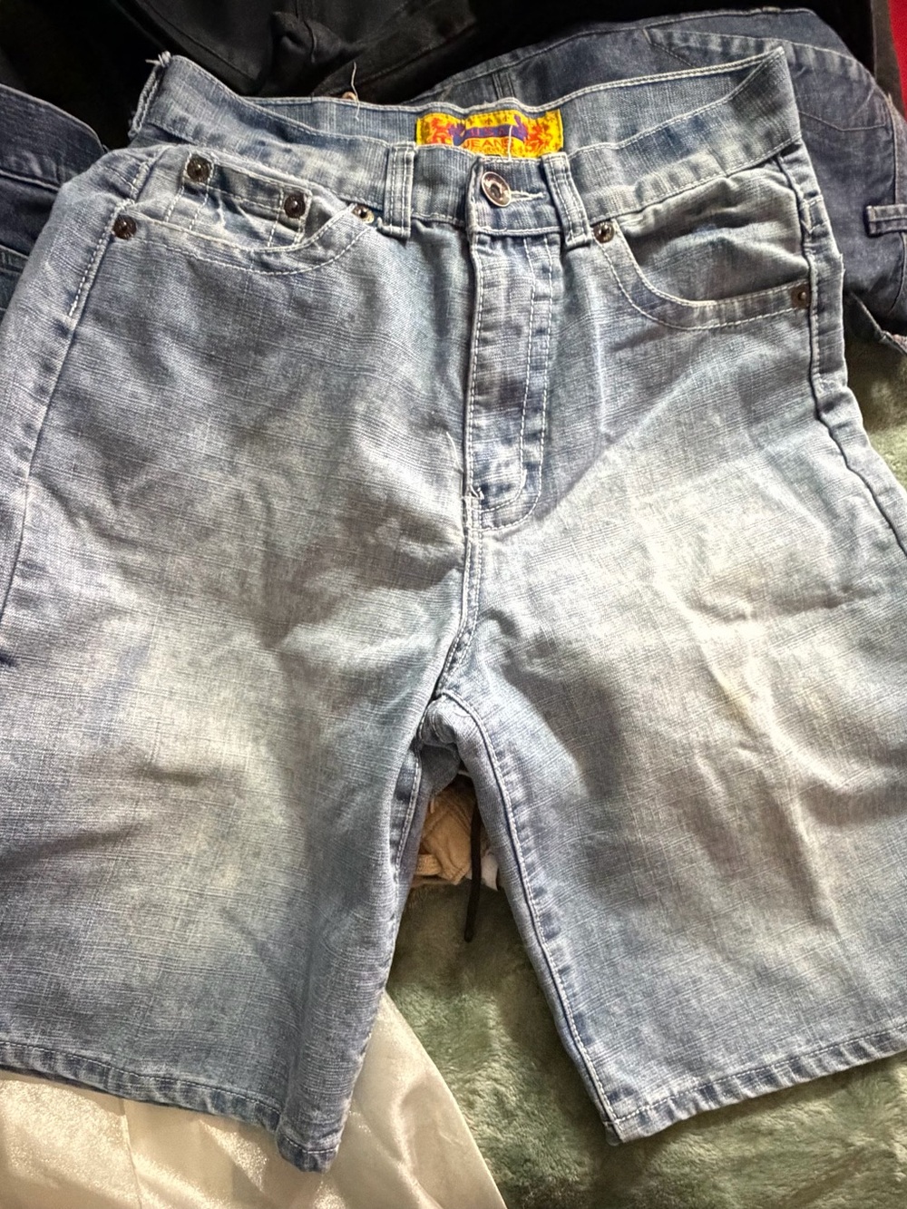Light Blue Denim Jean Shorts for Men - Casual Summer Staple